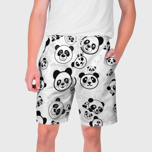 Мужские шорты 3D Панды, цвет 3D печать