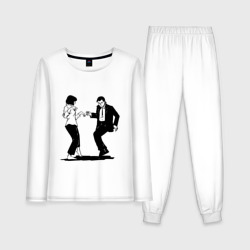 Женская пижама с лонгсливом хлопок Грязные танцы Винсента и Мии Уоллес - Криминальное чтиво