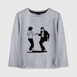 Детский лонгслив хлопок Грязные танцы Винсента и Мии Уоллес - Криминальное чтиво