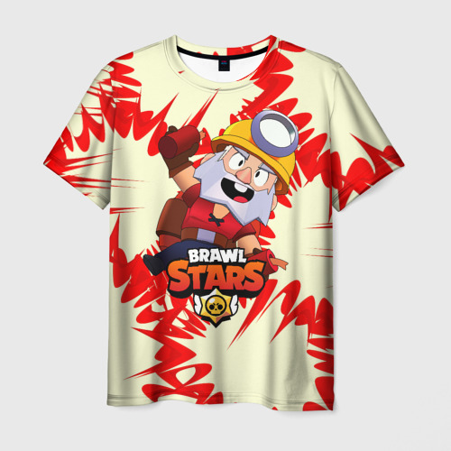 Мужская футболка 3D с принтом Brawl Stars Dynamike, вид спереди #2