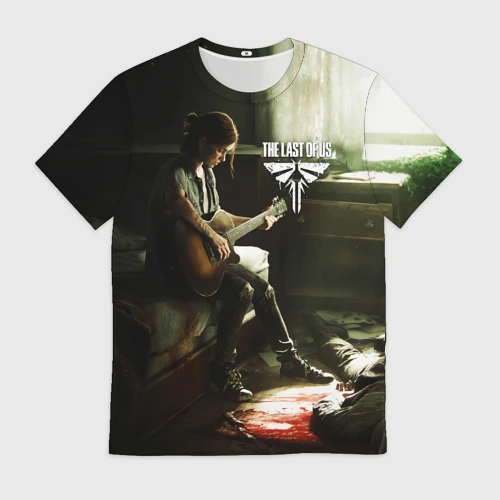 Мужская футболка 3D The Last of Us 2 Одни из Нас 2 Элли