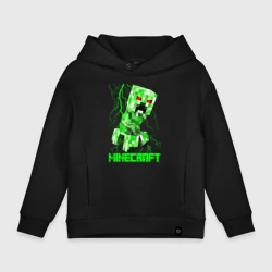 Детское худи Oversize хлопок Minecraft Creeper
