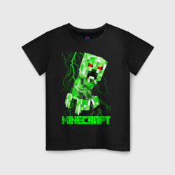 Детская футболка хлопок Minecraft Creeper