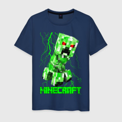 Мужская футболка хлопок Minecraft Creeper
