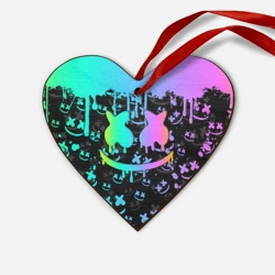 Деревянная игрушка Сердце Marshmello