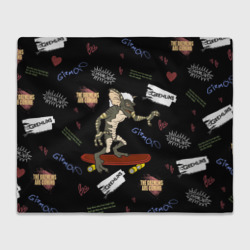 Плед 3D Gremlin on a skatebord