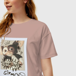 Женская футболка хлопок Oversize Gizmo - фото 2