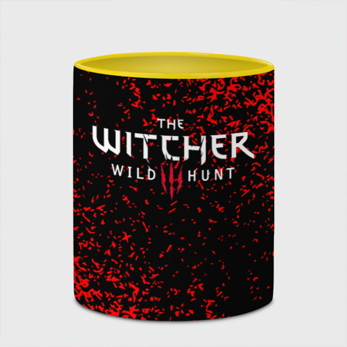 Кружка с полной запечаткой The Witcher, цвет белый + желтый - фото 4