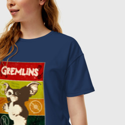 Женская футболка хлопок Oversize Gremlins - фото 2