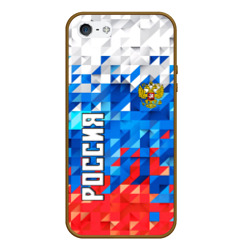 Чехол для iPhone 5/5S матовый Russia sport