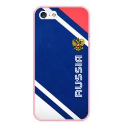 Чехол для iPhone 5/5S матовый Russia sport