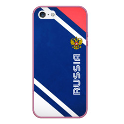 Чехол для iPhone 5/5S матовый Russia sport