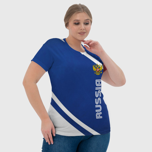 Женская футболка 3D с принтом Russia sport, фото #4