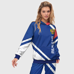 Женский костюм с толстовкой 3D Russia sport - фото 2