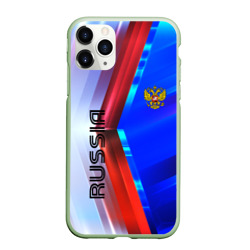 Чехол для iPhone 11 Pro матовый Russia sport