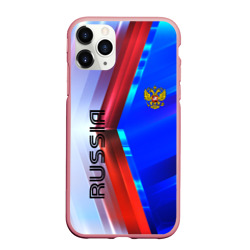 Чехол для iPhone 11 Pro Max матовый Russia sport