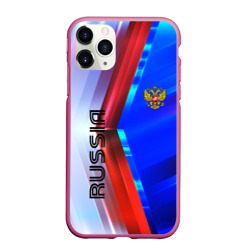 Чехол для iPhone 11 Pro Max матовый Russia sport