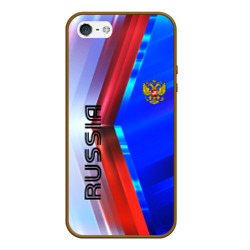 Чехол для iPhone 5/5S матовый Russia sport