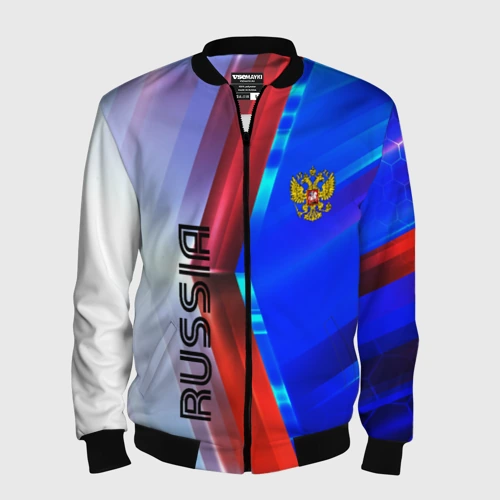 Мужской бомбер 3D Russia sport