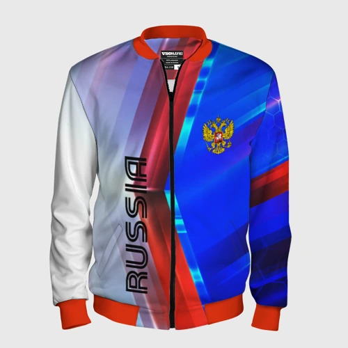 Мужской бомбер 3D Russia sport