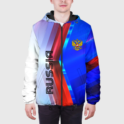 Мужская куртка 3D с принтом Russia sport, вид сбоку #3