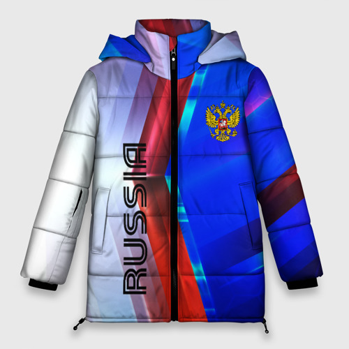 Женская зимняя куртка Oversize Russia sport, цвет черный