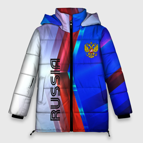 Женская зимняя куртка Oversize Russia sport, цвет светло-серый