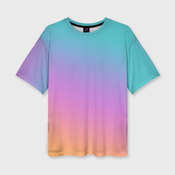 Градиент – Женская футболка oversize 3D с принтом купить со скидкой в -50%