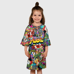 Детское платье 3D Граффити. Крейзи мьюзик - фото 2