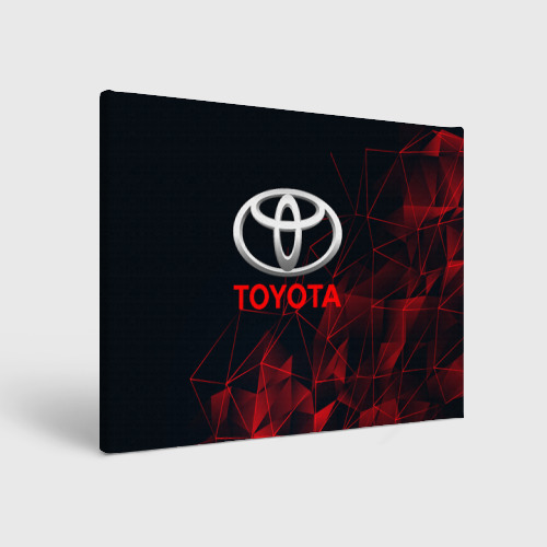 Холст прямоугольный Toyota, цвет 3D печать