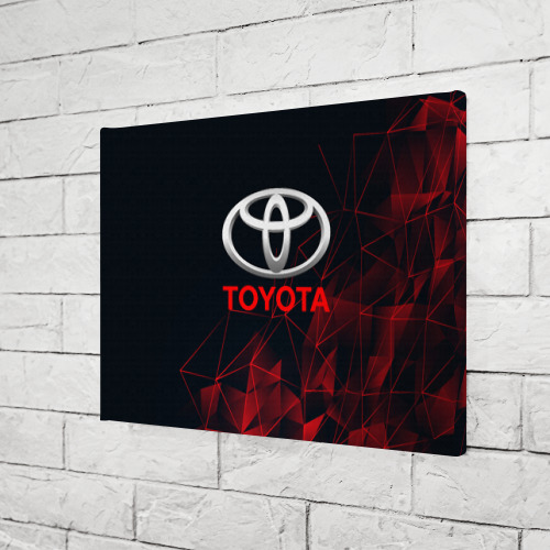 Холст прямоугольный Toyota, цвет 3D печать - фото 3