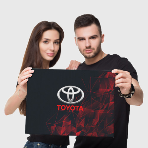 Холст прямоугольный Toyota, цвет 3D печать - фото 5