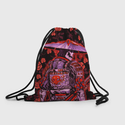 Рюкзак-мешок 3D Самурай в розах