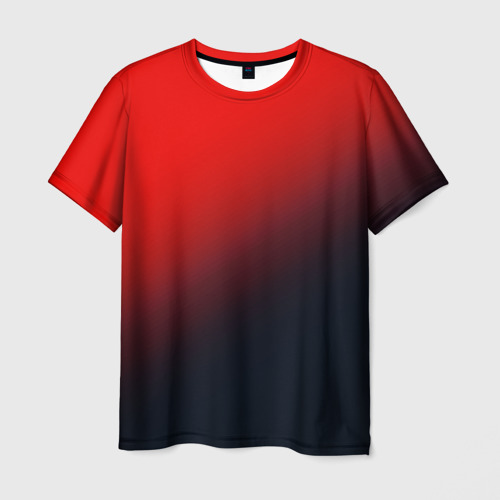 Мужская футболка с принтом Red, вид спереди №1