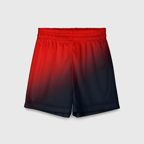 Детские спортивные шорты 3D с принтом RED, вид спереди #2