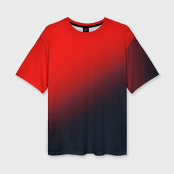 Женская футболка oversize 3D Red