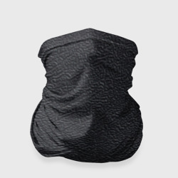 Бандана-труба 3D Текстура черная кожа рельеф