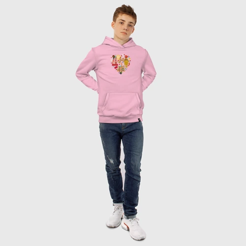 Детская толстовка хлопок с принтом LOVE RUSSIA, фото #6