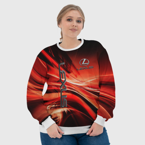 Женский свитшот 3D Lexus, цвет 3D печать - фото 6