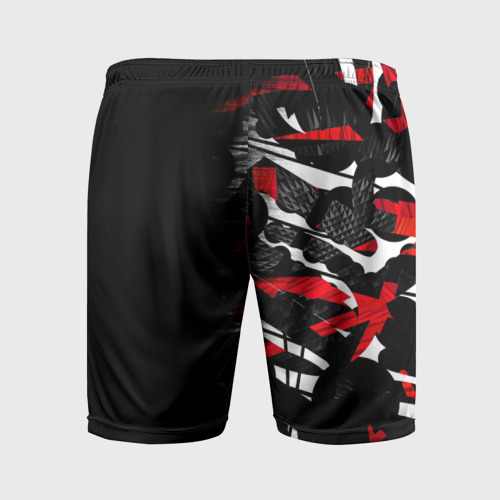 Мужские шорты спортивные Анархия, цвет 3D печать - фото 2
