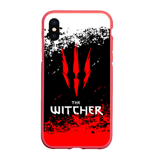 Чехол для iPhone XS Max матовый с принтом The Witcher, вид спереди #2