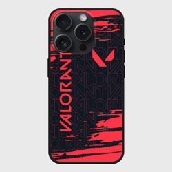 Чехол силиконовый для Apple iPhone 15 Pro матовый Valorant Валорант