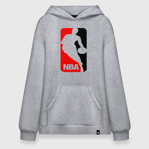 Худи SuperOversize хлопок NBA, цвет меланж