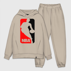 Мужской костюм oversize хлопок NBA