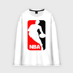 Мужской лонгслив oversize хлопок NBA