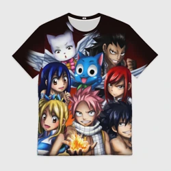 Мужская футболка 3D Fairy Tail manga