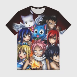 Мужская футболка 3D Fairy Tail manga
