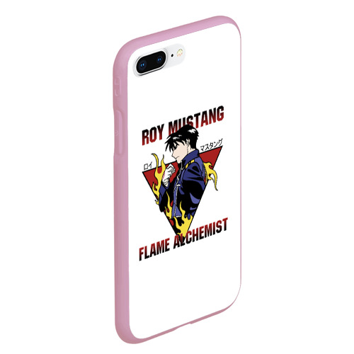 Чехол для iPhone 7Plus/8 Plus матовый Мустанг Fullmetal alchemist, цвет розовый - фото 3