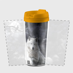 Термокружка-непроливайка Белый волкd - фото 2