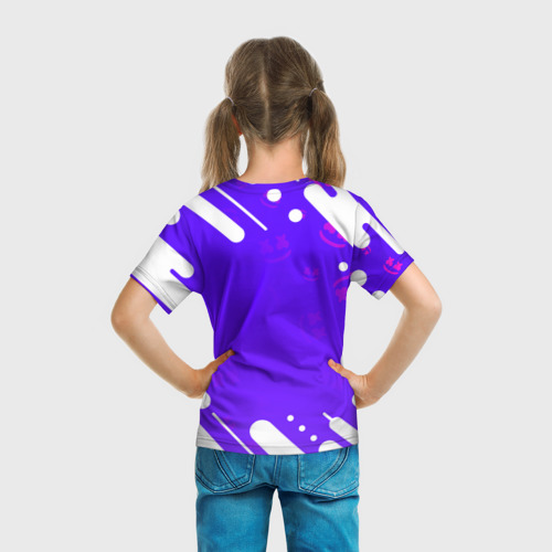 Детская футболка 3D Marshmello Маршмеллоу, цвет 3D печать - фото 6